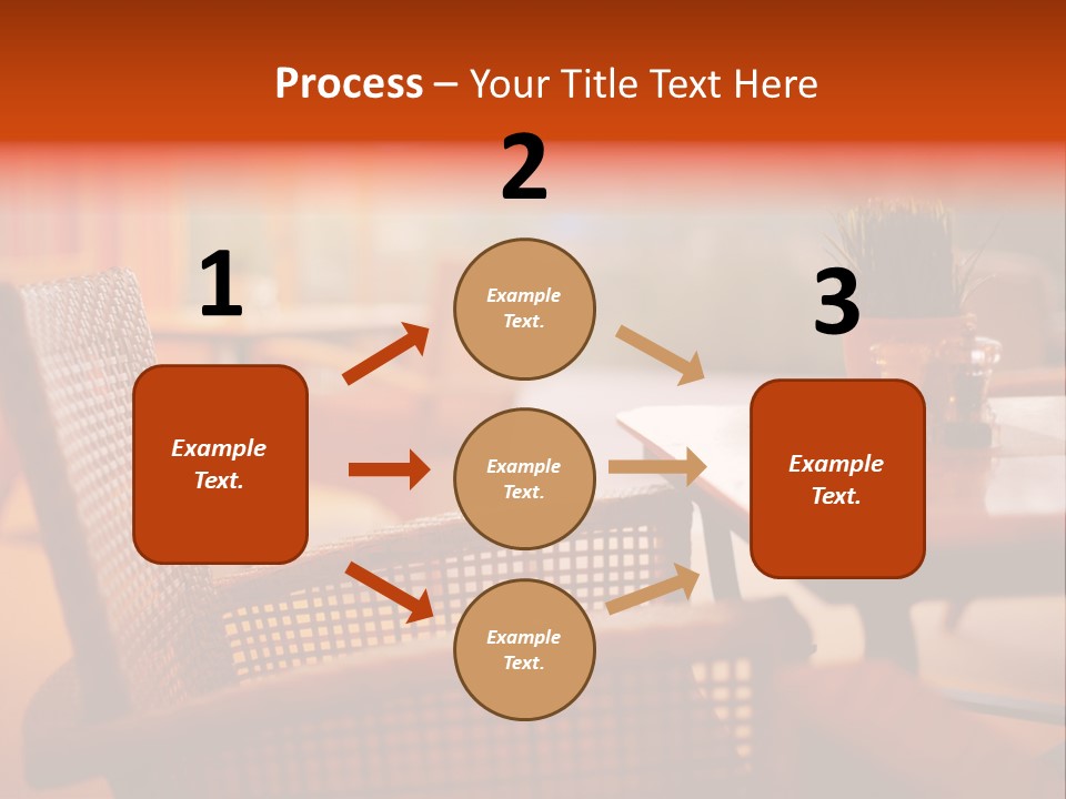 A Table With A Potted Plant On Top Of It PowerPoint Template
