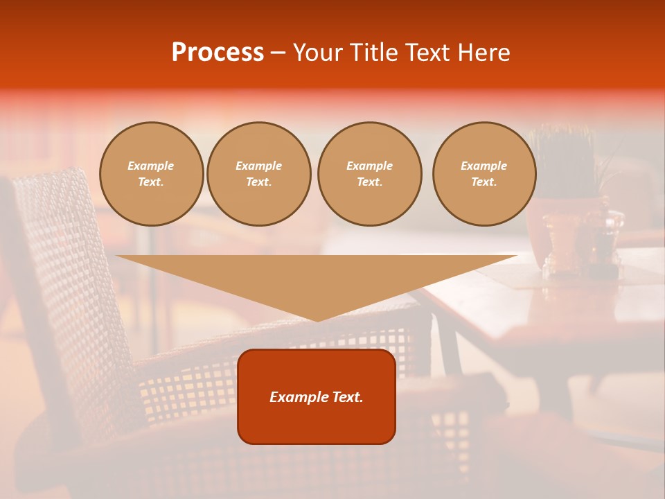 A Table With A Potted Plant On Top Of It PowerPoint Template