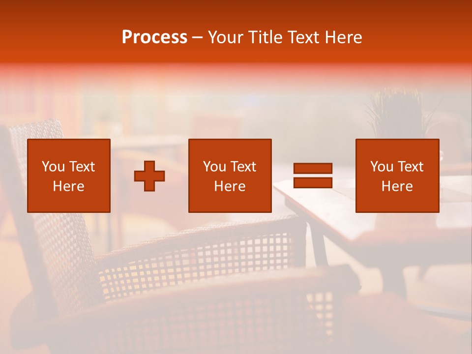 A Table With A Potted Plant On Top Of It PowerPoint Template