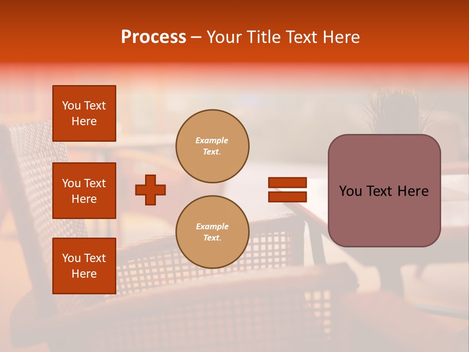 A Table With A Potted Plant On Top Of It PowerPoint Template