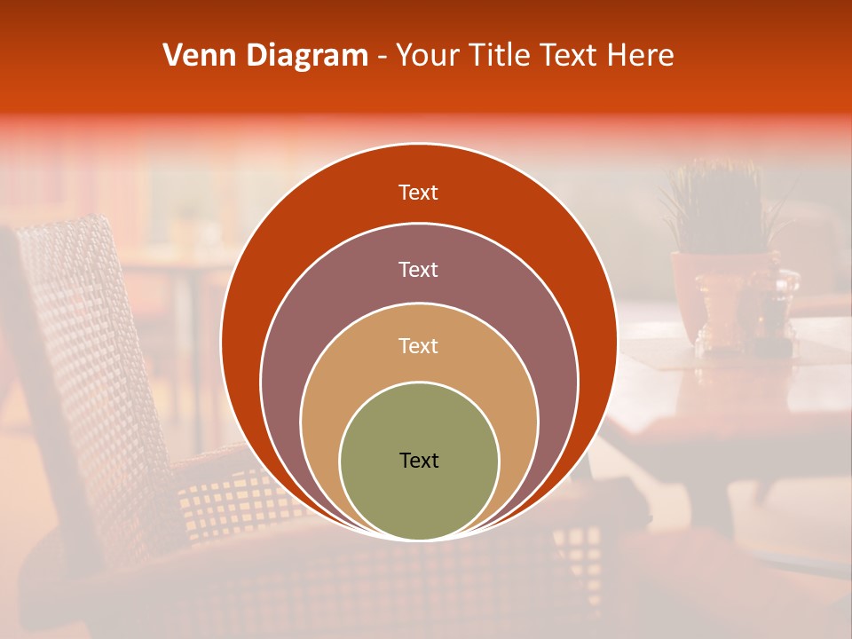 A Table With A Potted Plant On Top Of It PowerPoint Template