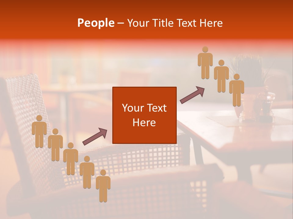 A Table With A Potted Plant On Top Of It PowerPoint Template