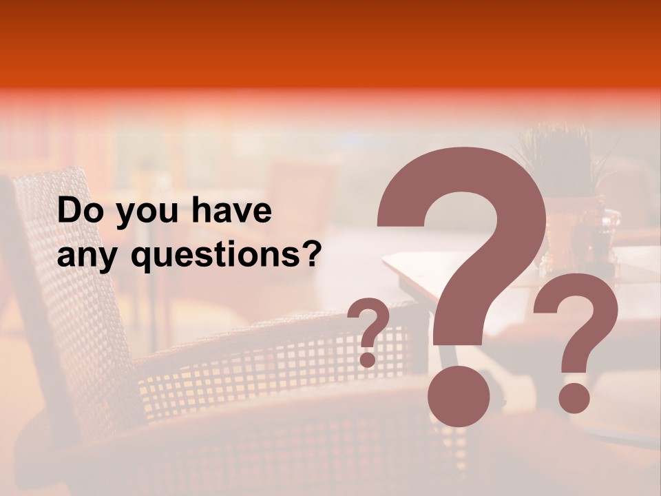 A Table With A Potted Plant On Top Of It PowerPoint Template