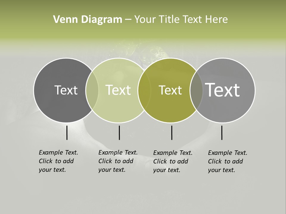 Female Careful Hands Gathering Round A Green Plant. Environmental Conceptual Image. Focus On A Plant. PowerPoint Template