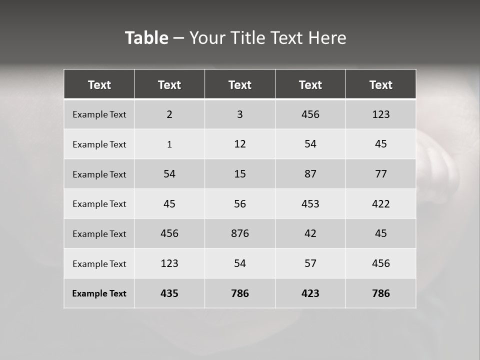 Father Hands Holding Baby's Feet- Sepia Tone, Low Dof PowerPoint Template