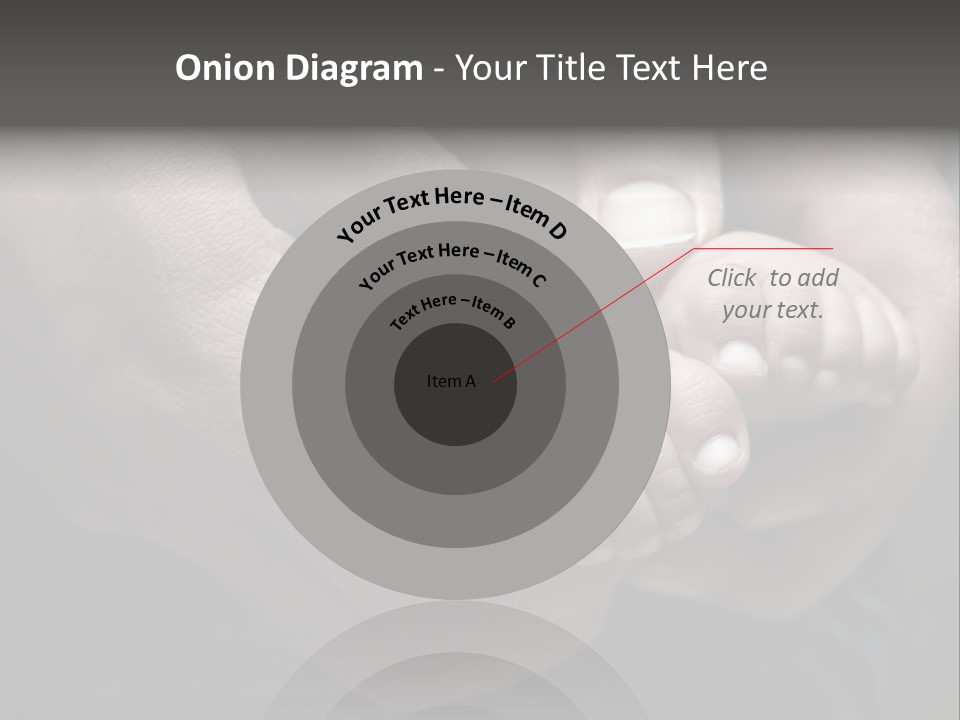 Father Hands Holding Baby's Feet- Sepia Tone, Low Dof PowerPoint Template