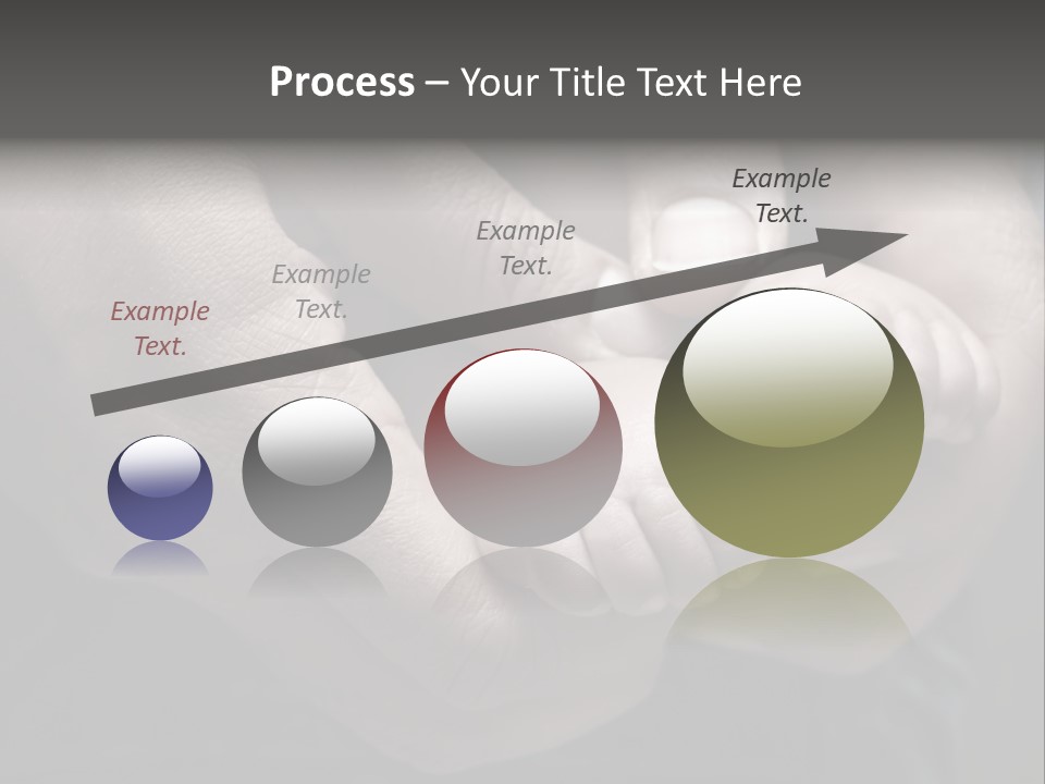 Father Hands Holding Baby's Feet- Sepia Tone, Low Dof PowerPoint Template