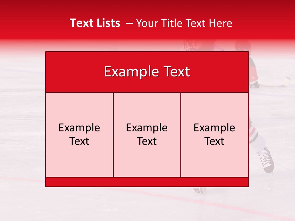 A Young Hockey Player Races With The Puck, Leaving Opponents On Their Knees PowerPoint Template
