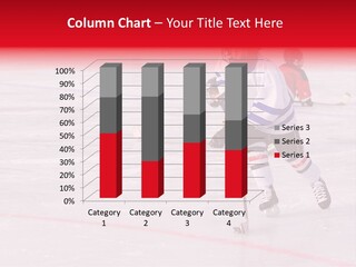 A Young Hockey Player Races With The Puck, Leaving Opponents On Their Knees PowerPoint Template