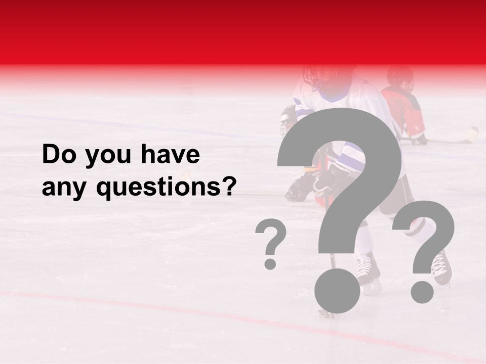 A Young Hockey Player Races With The Puck, Leaving Opponents On Their Knees PowerPoint Template