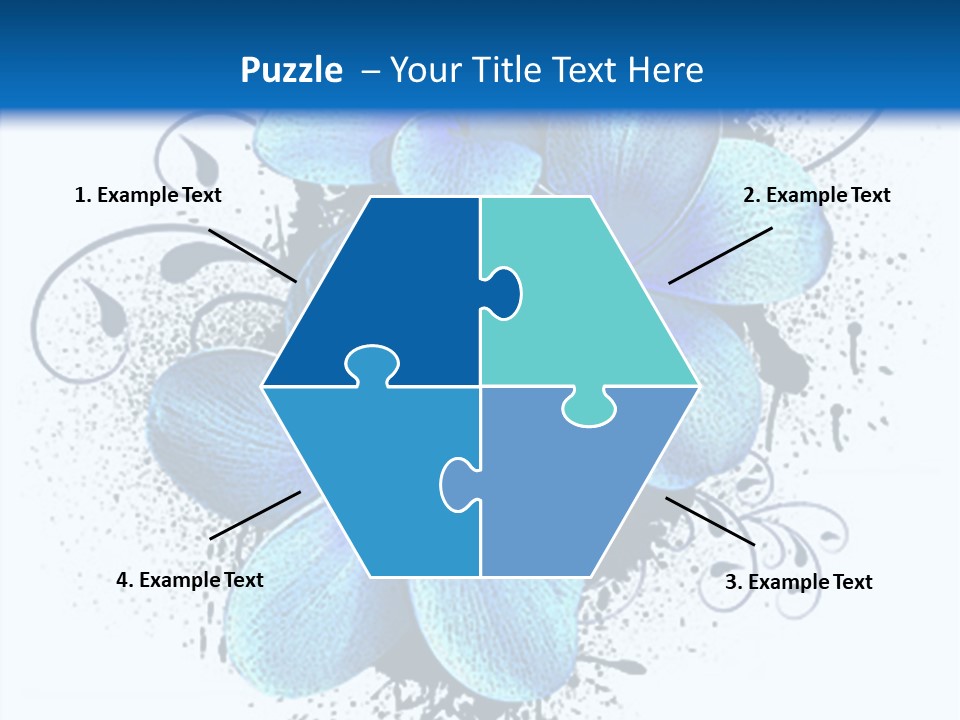 Grunge Floral Logo Or Icon (Flyer, Magazin, Poster, Webpage...) PowerPoint Template