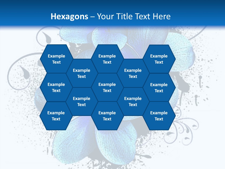 Grunge Floral Logo Or Icon (Flyer, Magazin, Poster, Webpage...) PowerPoint Template