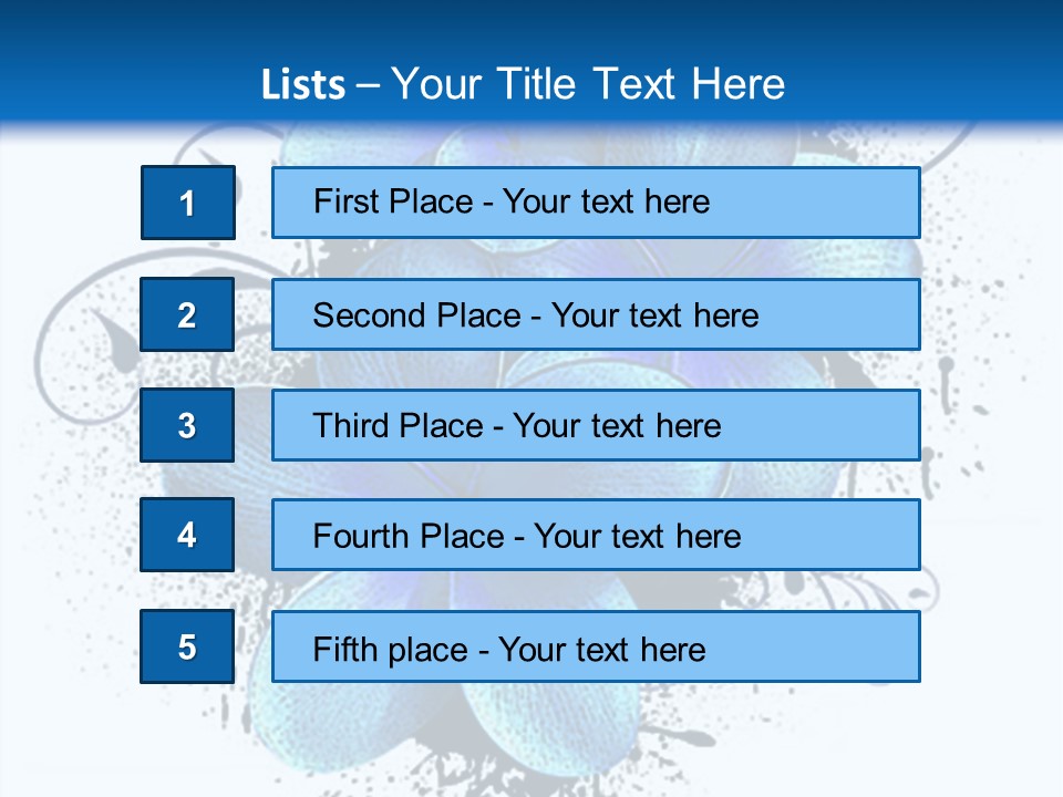 Grunge Floral Logo Or Icon (Flyer, Magazin, Poster, Webpage...) PowerPoint Template