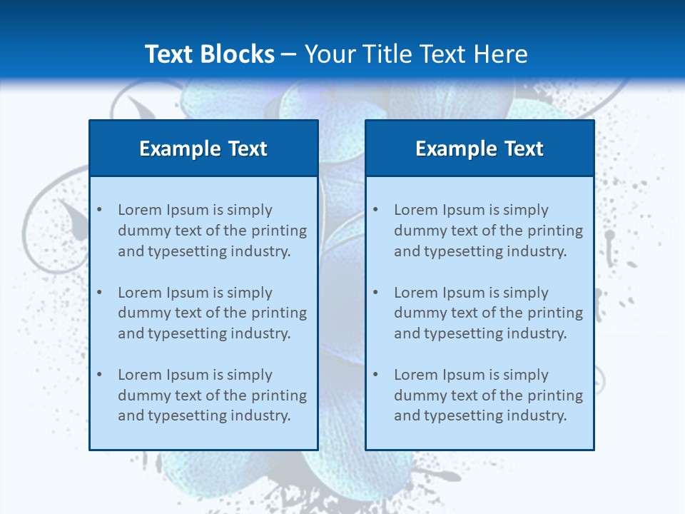 Grunge Floral Logo Or Icon (Flyer, Magazin, Poster, Webpage...) PowerPoint Template