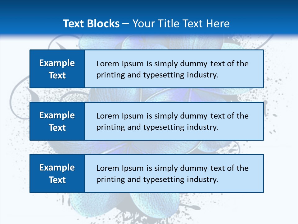 Grunge Floral Logo Or Icon (Flyer, Magazin, Poster, Webpage...) PowerPoint Template