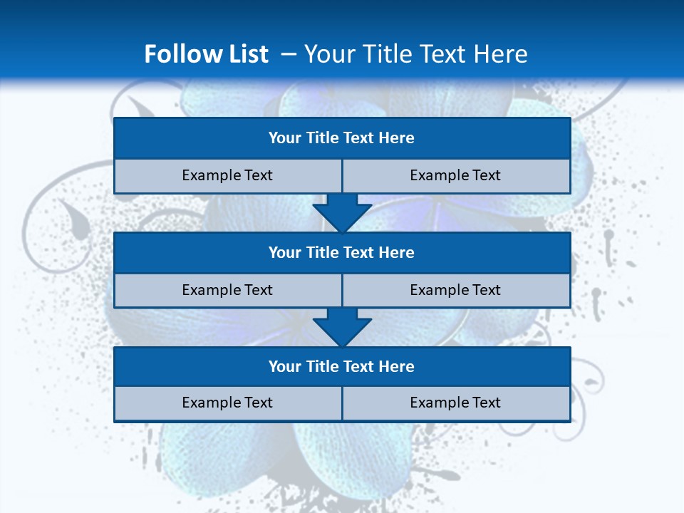 Grunge Floral Logo Or Icon (Flyer, Magazin, Poster, Webpage...) PowerPoint Template