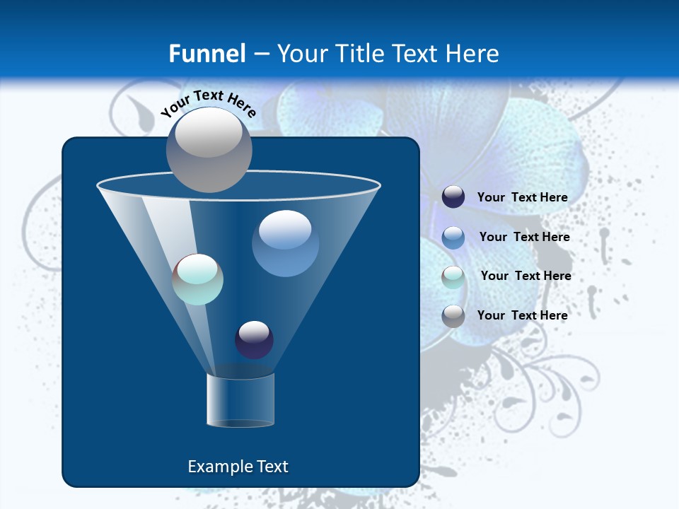 Grunge Floral Logo Or Icon (Flyer, Magazin, Poster, Webpage...) PowerPoint Template