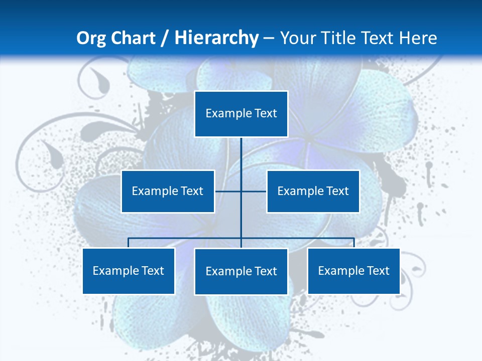Grunge Floral Logo Or Icon (Flyer, Magazin, Poster, Webpage...) PowerPoint Template