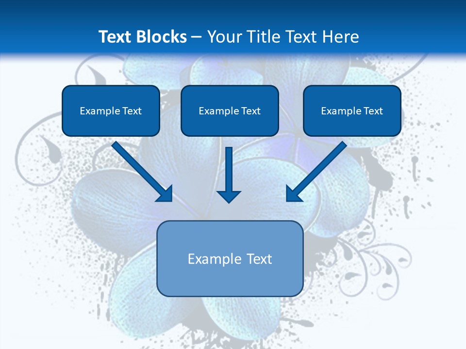 Grunge Floral Logo Or Icon (Flyer, Magazin, Poster, Webpage...) PowerPoint Template