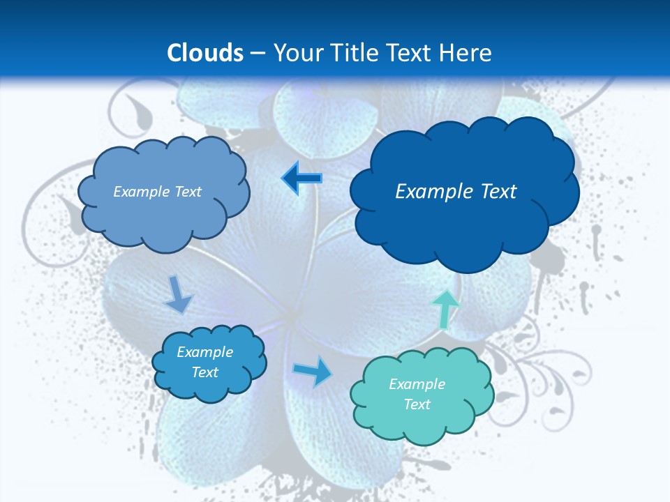 Grunge Floral Logo Or Icon (Flyer, Magazin, Poster, Webpage...) PowerPoint Template