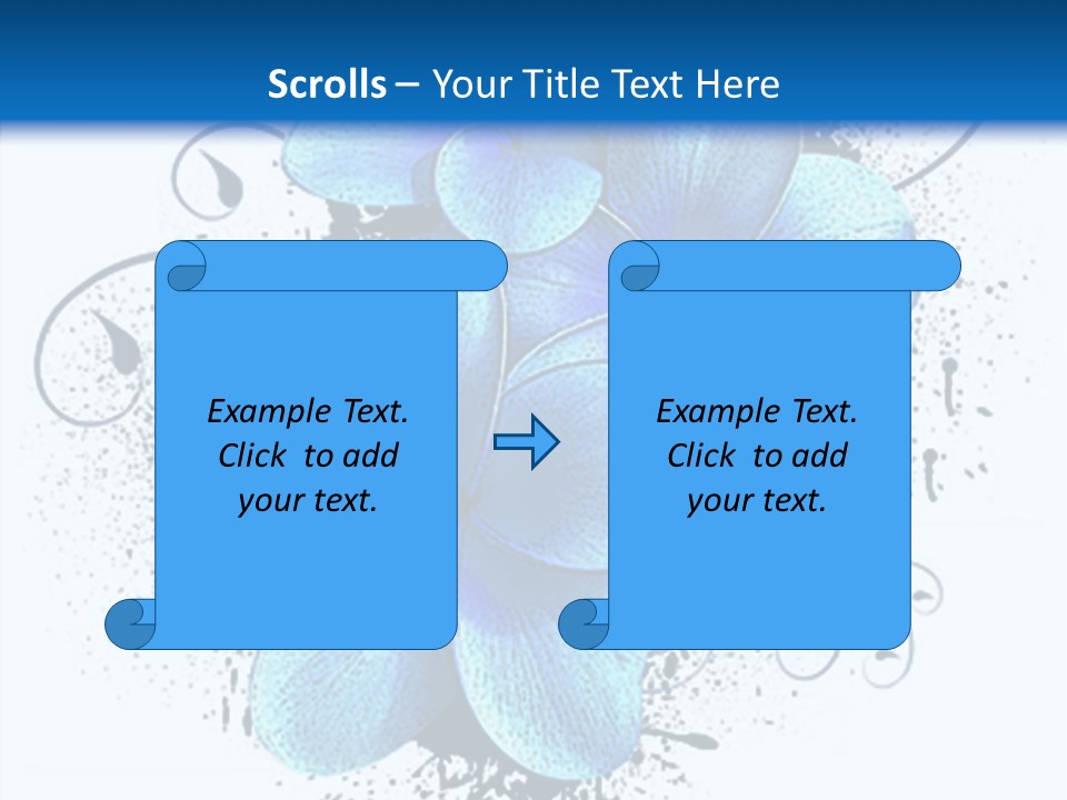 Grunge Floral Logo Or Icon (Flyer, Magazin, Poster, Webpage...) PowerPoint Template