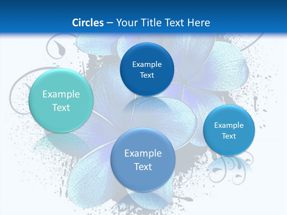 Grunge Floral Logo Or Icon (Flyer, Magazin, Poster, Webpage...) PowerPoint Template