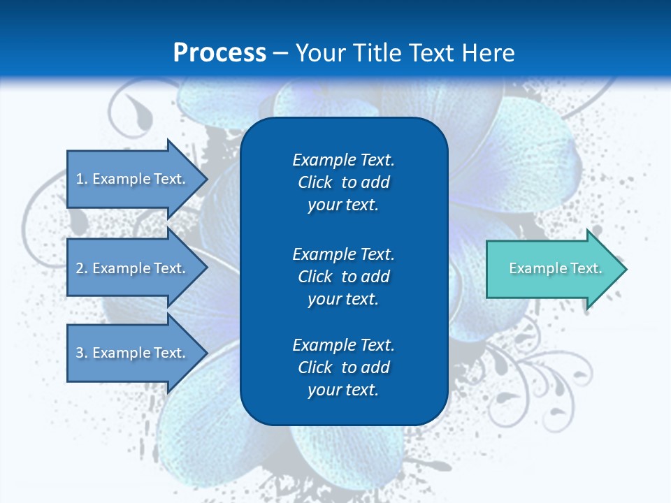 Grunge Floral Logo Or Icon (Flyer, Magazin, Poster, Webpage...) PowerPoint Template