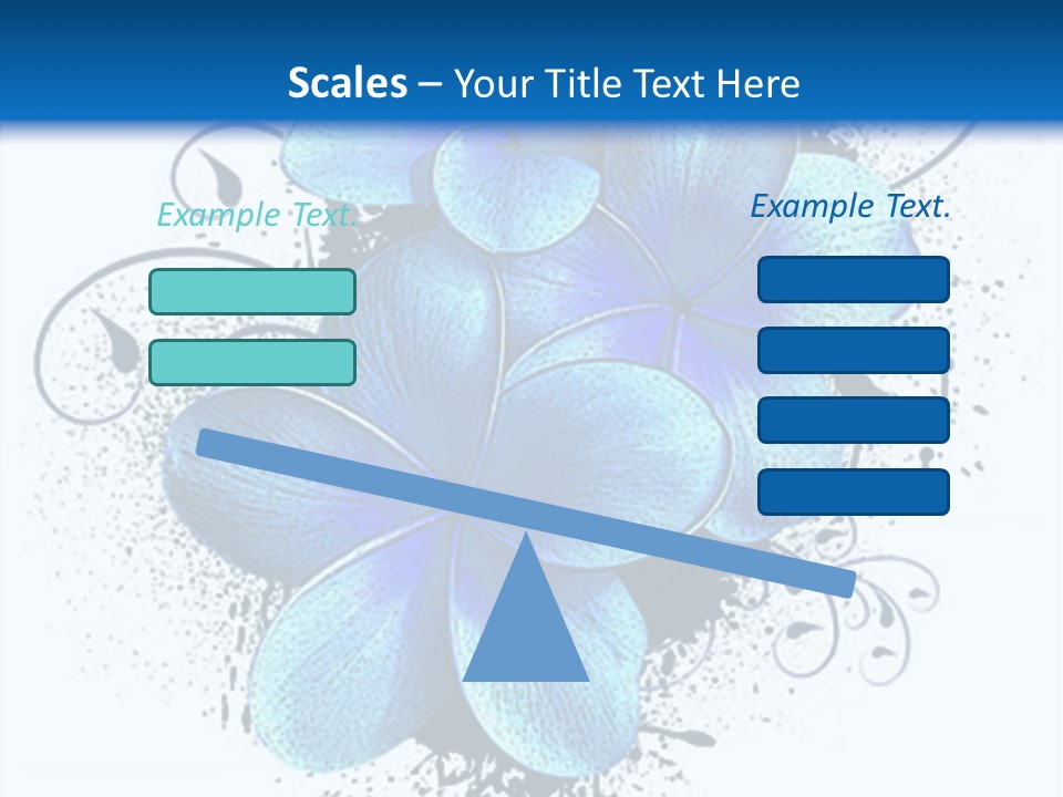 Grunge Floral Logo Or Icon (Flyer, Magazin, Poster, Webpage...) PowerPoint Template