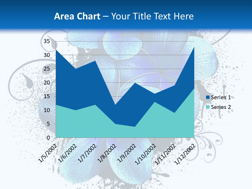 Grunge Floral Logo Or Icon (Flyer, Magazin, Poster, Webpage...) PowerPoint Template