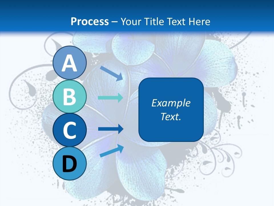 Grunge Floral Logo Or Icon (Flyer, Magazin, Poster, Webpage...) PowerPoint Template