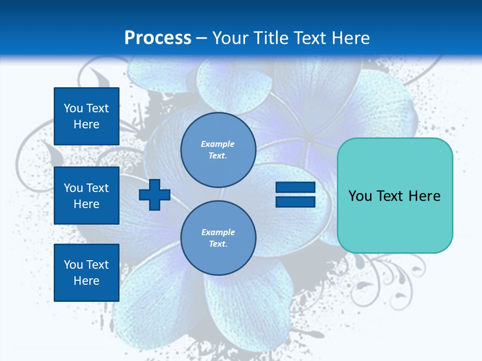 Grunge Floral Logo Or Icon (Flyer, Magazin, Poster, Webpage...) PowerPoint Template