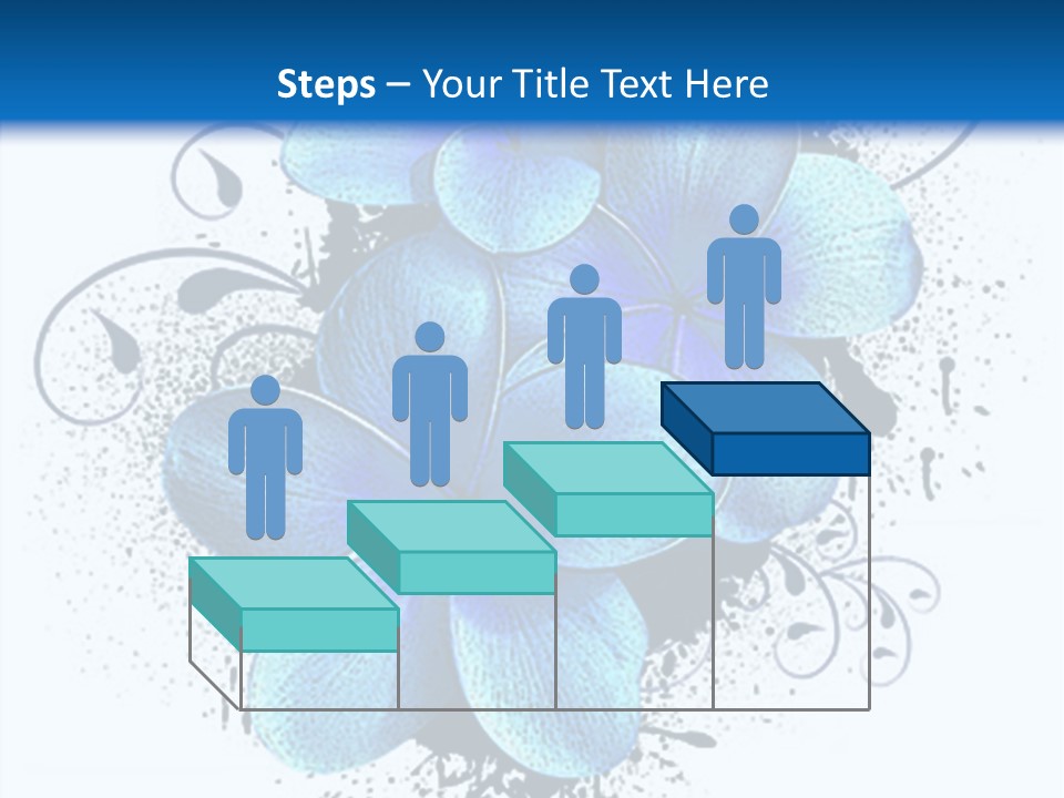 Grunge Floral Logo Or Icon (Flyer, Magazin, Poster, Webpage...) PowerPoint Template