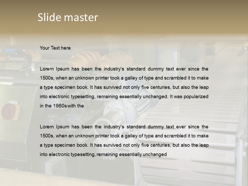 Bakery , Conveyer/ PowerPoint Template