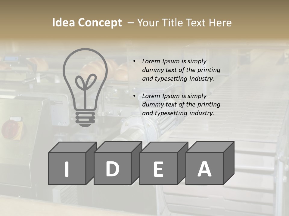 Bakery , Conveyer/ PowerPoint Template