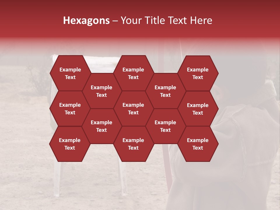 Boy Shooting Arrow At Target PowerPoint Template