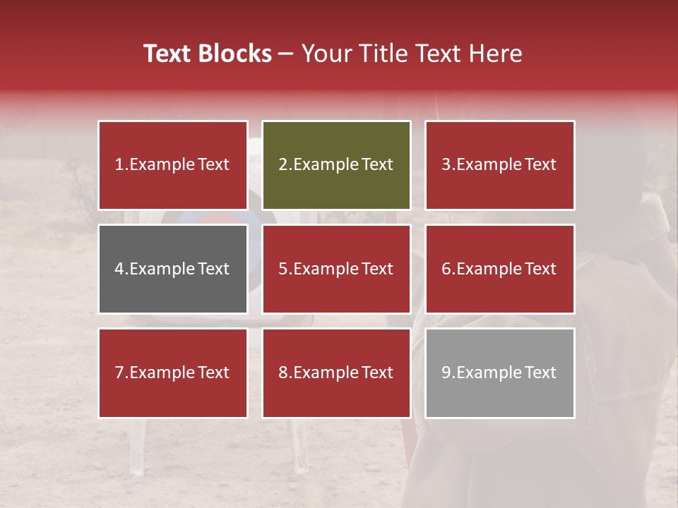 Boy Shooting Arrow At Target PowerPoint Template