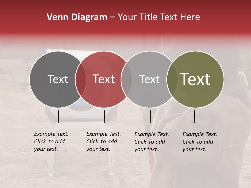 Boy Shooting Arrow At Target PowerPoint Template