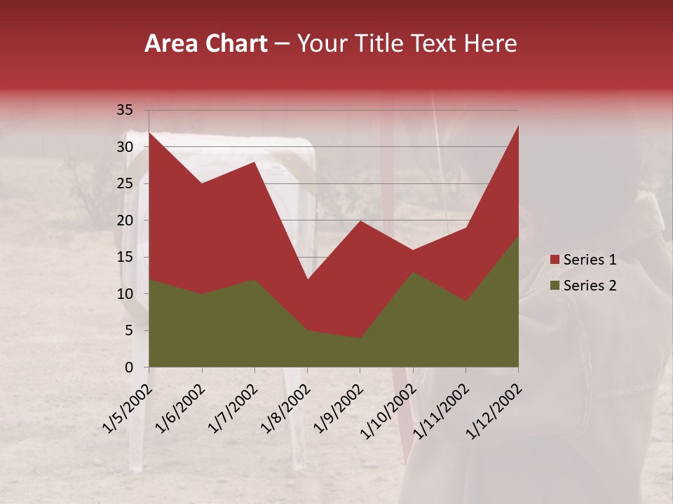 Boy Shooting Arrow At Target PowerPoint Template