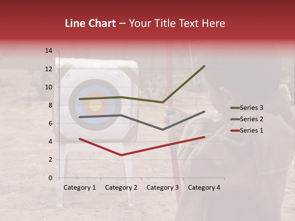 Boy Shooting Arrow At Target PowerPoint Template