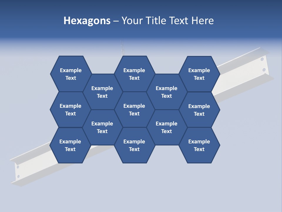 Steel Girder On A Construction Site PowerPoint Template