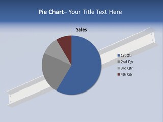 Steel Girder On A Construction Site PowerPoint Template