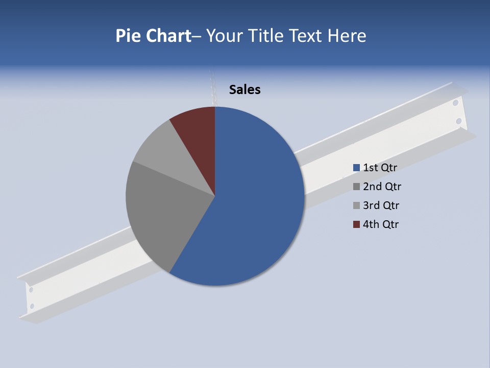Steel Girder On A Construction Site PowerPoint Template