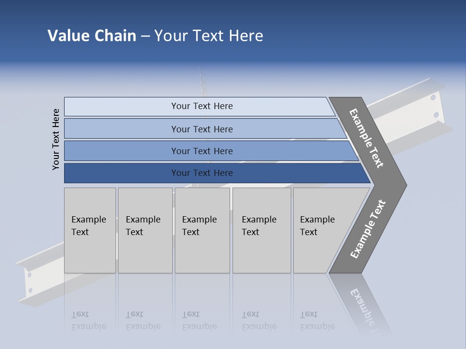 Steel Girder On A Construction Site PowerPoint Template
