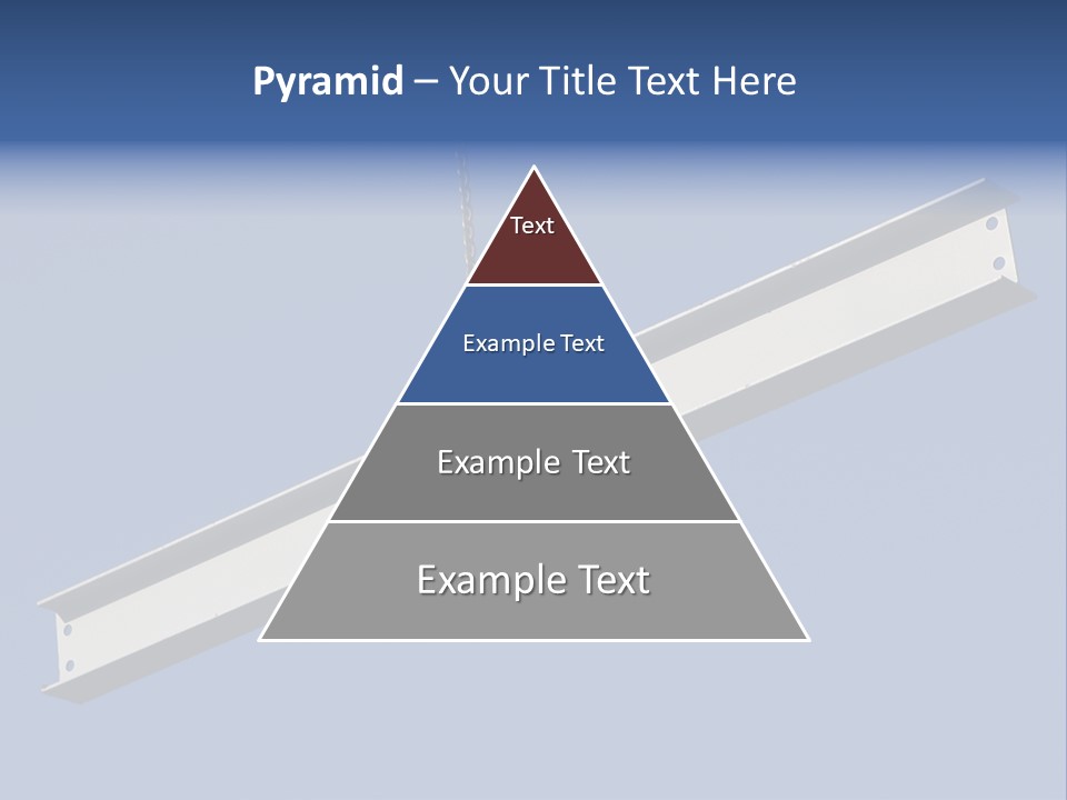Steel Girder On A Construction Site PowerPoint Template