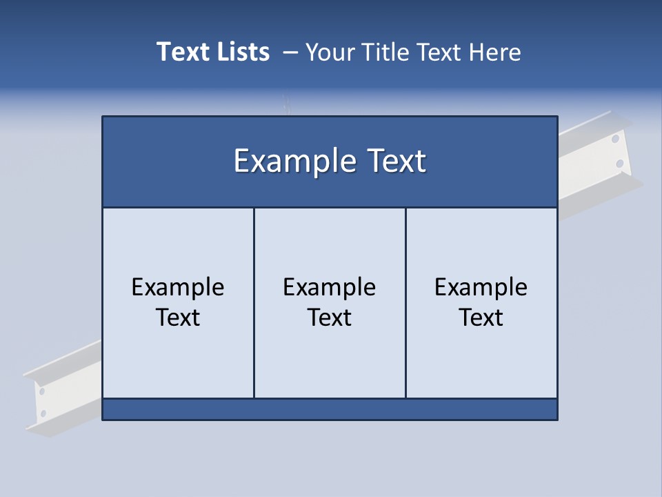 Steel Girder On A Construction Site PowerPoint Template