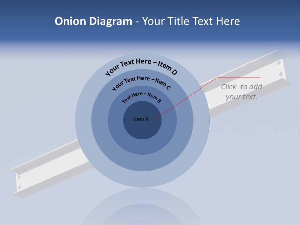 Steel Girder On A Construction Site PowerPoint Template