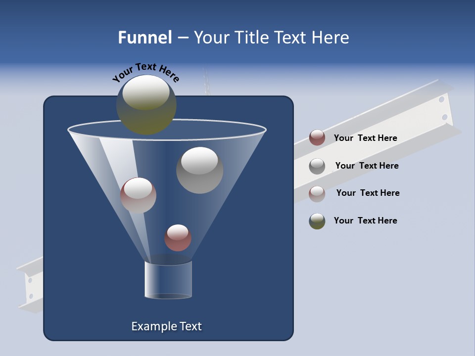 Steel Girder On A Construction Site PowerPoint Template