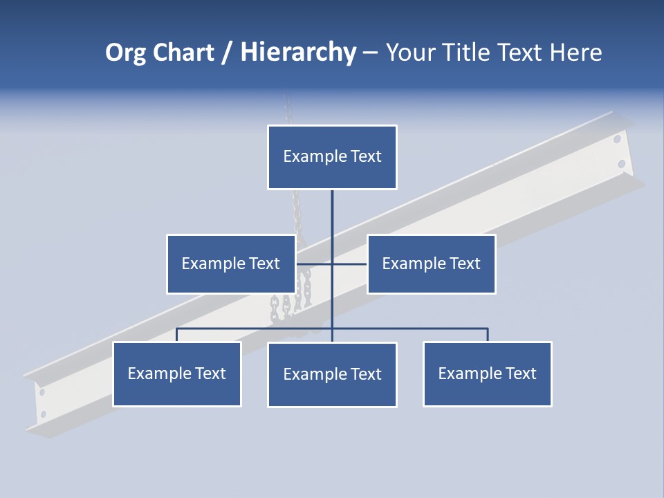 Steel Girder On A Construction Site PowerPoint Template