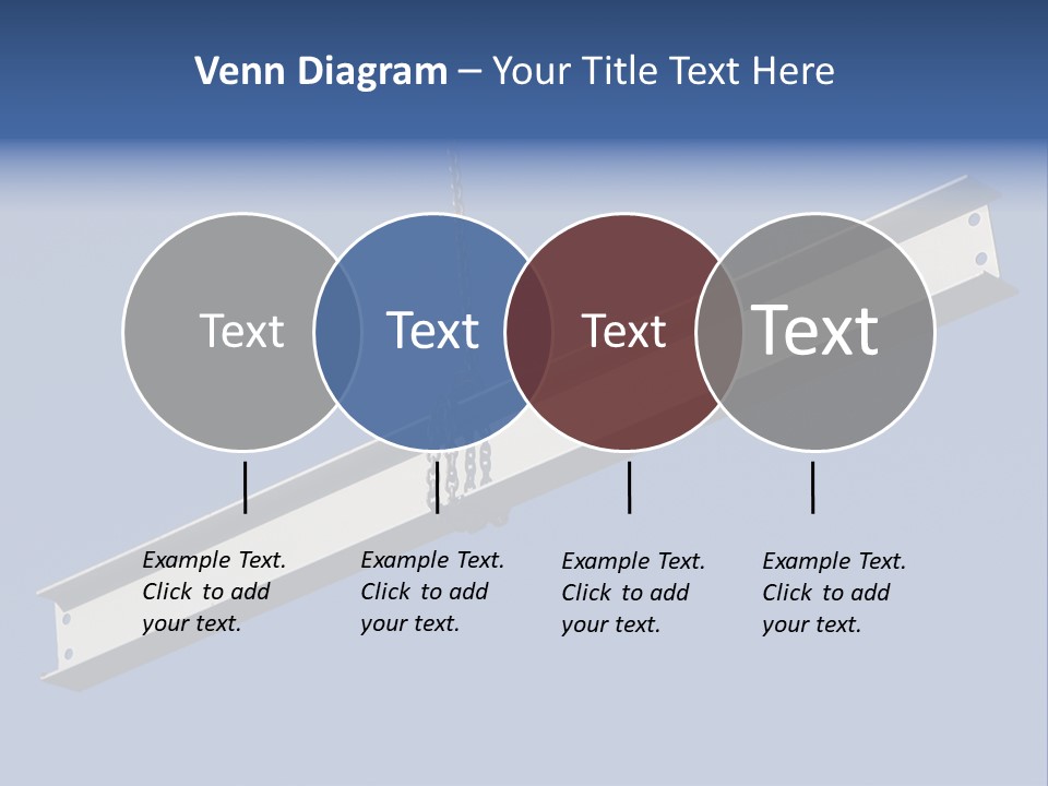 Steel Girder On A Construction Site PowerPoint Template