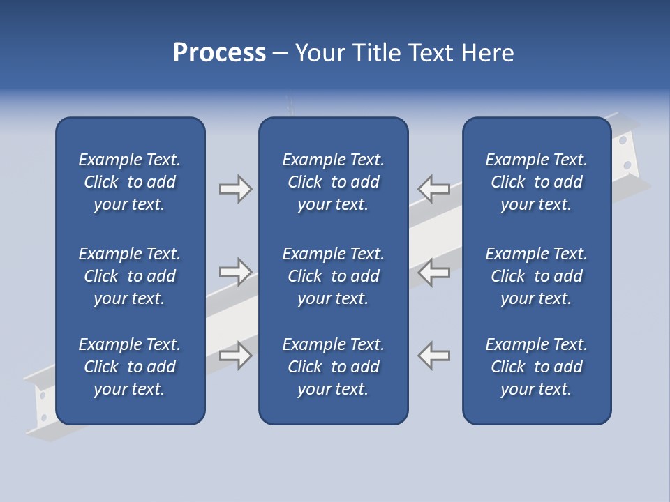 Steel Girder On A Construction Site PowerPoint Template
